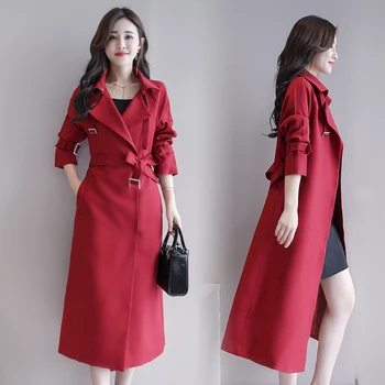 

New Spring and Autumn 2009 Women's Wear Korean Edition Temperament, Body-building Fashion Long-style Overcoat