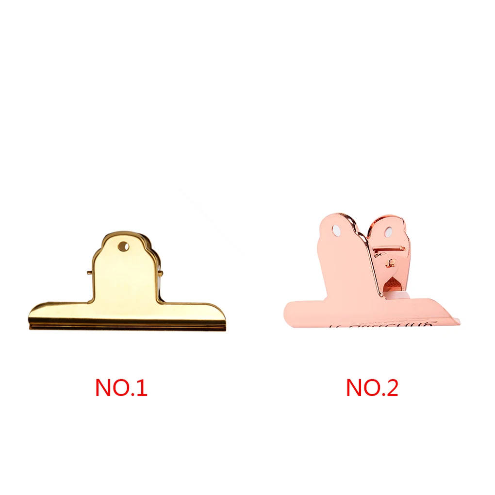 Feiqiong Cool Bag Clips Stainless Steel Large Sealing Clip Binding Clip Document Paper Bill Organizer Solid Clip Office Supplies