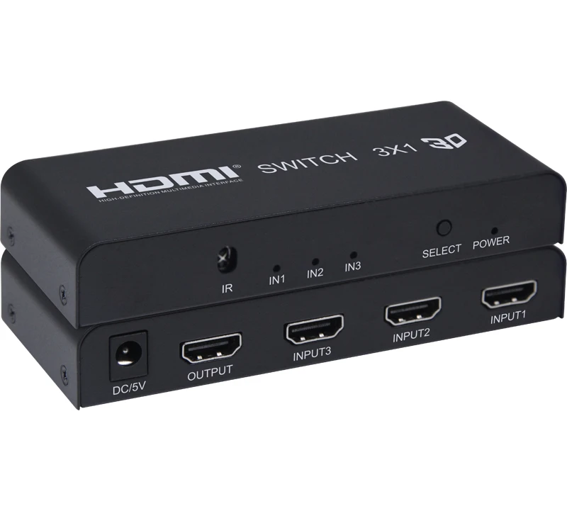 3x1 HDMI коммутатор 4x1 HDMI коммутатор 5x1 3D 1080P видео конвертер коробка+ ИК пульт дистанционного управления Адаптер для PS3 PS4 DVD tv Box Компьютер ПК в HD tv