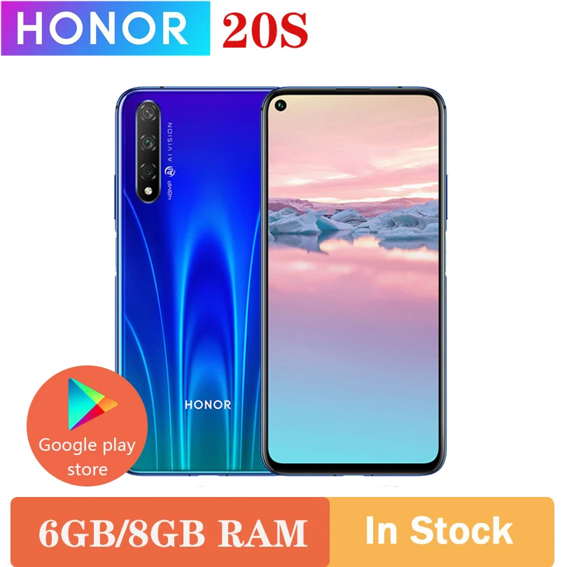 2019 Honor 20 S 6GB 128GB 8GB 48MP задняя 32MP фронтальная камера Kirin 810 Восьмиядерный 6 26 &quot2340 × 1080