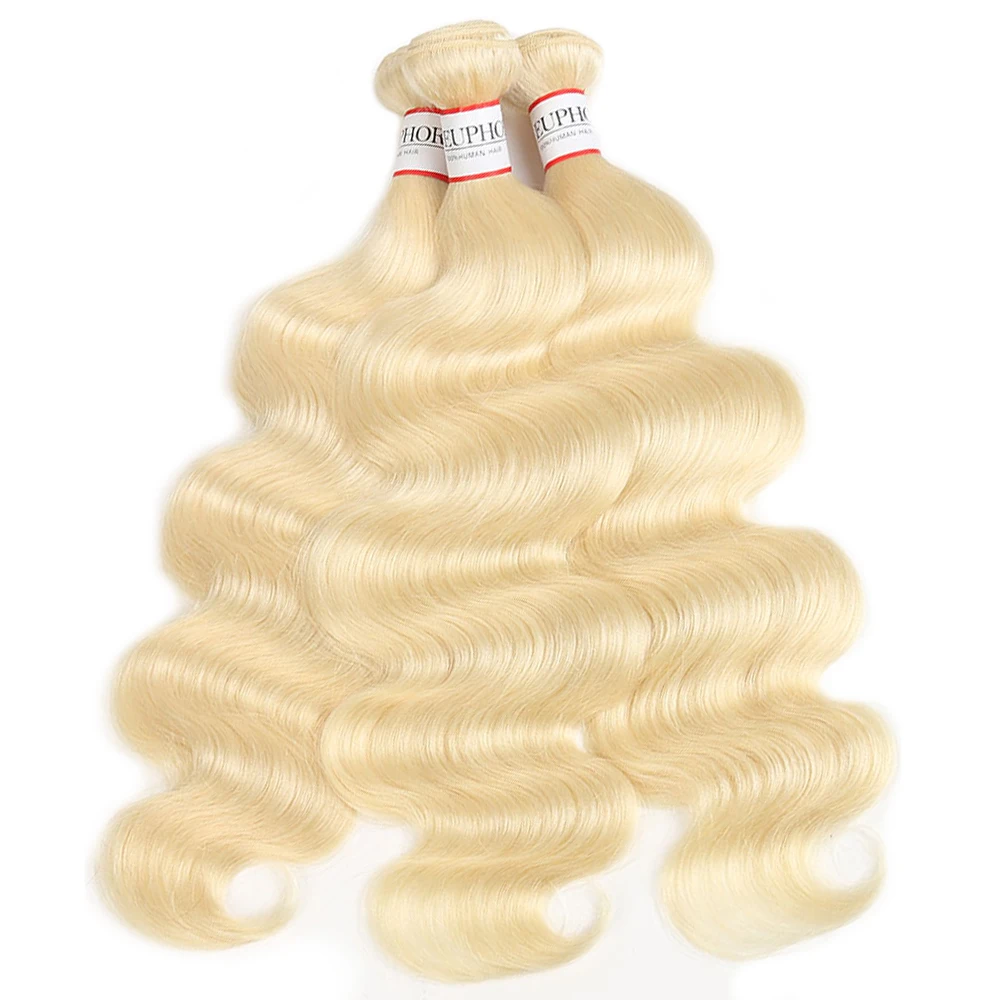 Объемные волнистые волосы блонд 1В 613 Омбре цвета, волнистые пряди, эйфория, бразильские человеческие волосы в пучке, предложение для салона, волосы remy для наращивания