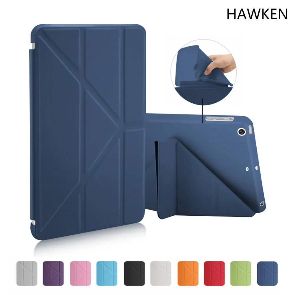 

HAWKEN Smart case for iPad with Table Stand PU leather Soft TPU Back Smart Cover for ipad Mini 2 / Mini 3 / Mini 1 Case