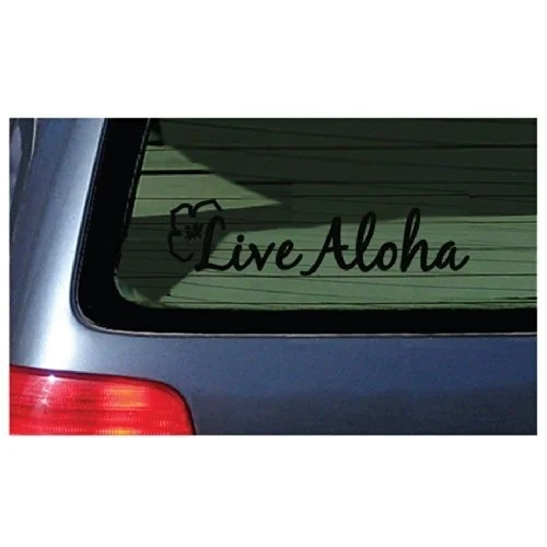 Live Aloha стикер цветок Гавайский Дизайн Наклейка