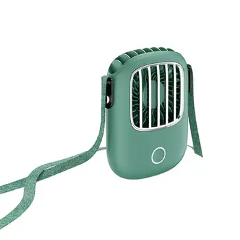 

Mini Handheld Fan 3 Gears Adjustable Neck Cooling Fan USB Charging Air Cooler G6DC