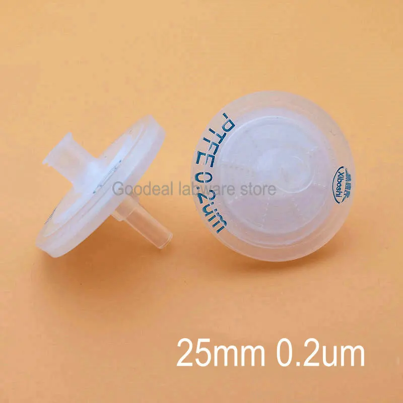 10pcs/lot 13mm 25mm Vent Syringe Filter with PTFE Microporous Membrane Luer Connector for Chromatography (HPLC, IC)