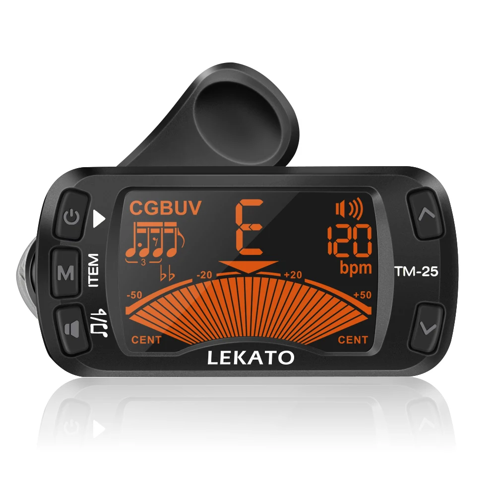 LEKATOClipOnTunerGuitarTunerMetronome3in1TunerMetronome