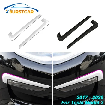 

Xburstcar 2Pcs/Set Front Car Fog Lamps Decoration Cover Trim Fit For Tesla Model 3 Model3 2017 - 2020 Fog Lights Stickers