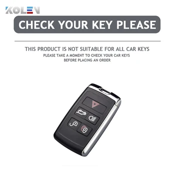 Nuovo TPU Car Key Case Cover Shell Fob per Land Rover Range Rover Evoque Discovery Sport Velar per Jaguar XE E-PACE XF accessori - Nuovo TPU Car Key Case Cover Shell Fob per Land Rover Range Rover Evoque Discovery