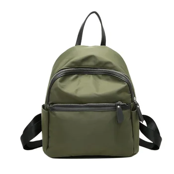 

2020 hot selling New Style Nylon WOMEN'S Backpack Popular Soft Surface Solid Color Backpack Women's