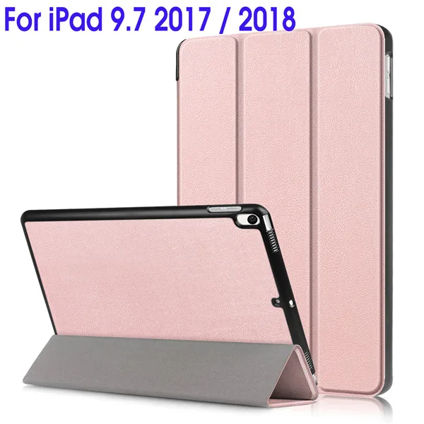 360 чехол для iPad Pro 11 Air 3 10,5 Магнитный Тонкий Смарт-Стенд чехол для iPad 9,7 PU кожаный жесткий чехол на айпад - Цвет: For iPad 2017 2018
