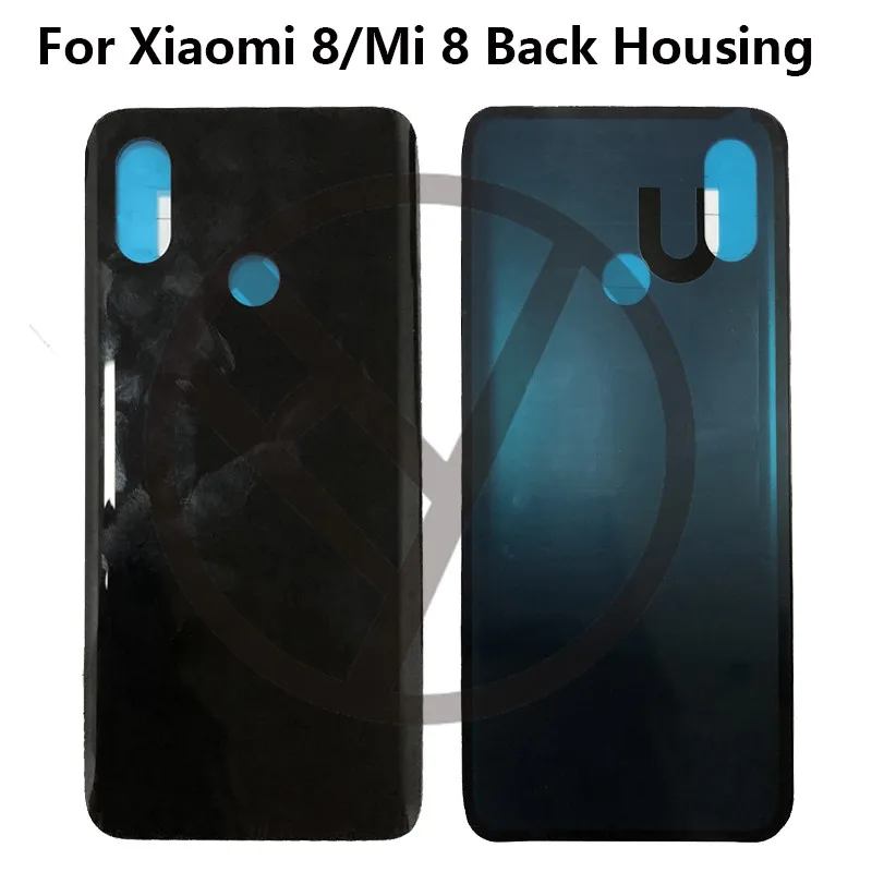 

For XIAOMI Mi 8 Mi8 Back Cover Battery Case Glass Housing Cover, Back Door Rear Cover Replacement For Xiaomi Mi 8 real housing
