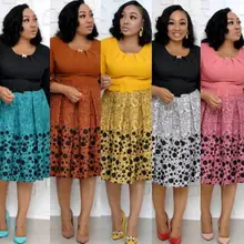 Новинка, летнее и осеннее Африканское женское платье большого размера с принтом, L-XXL