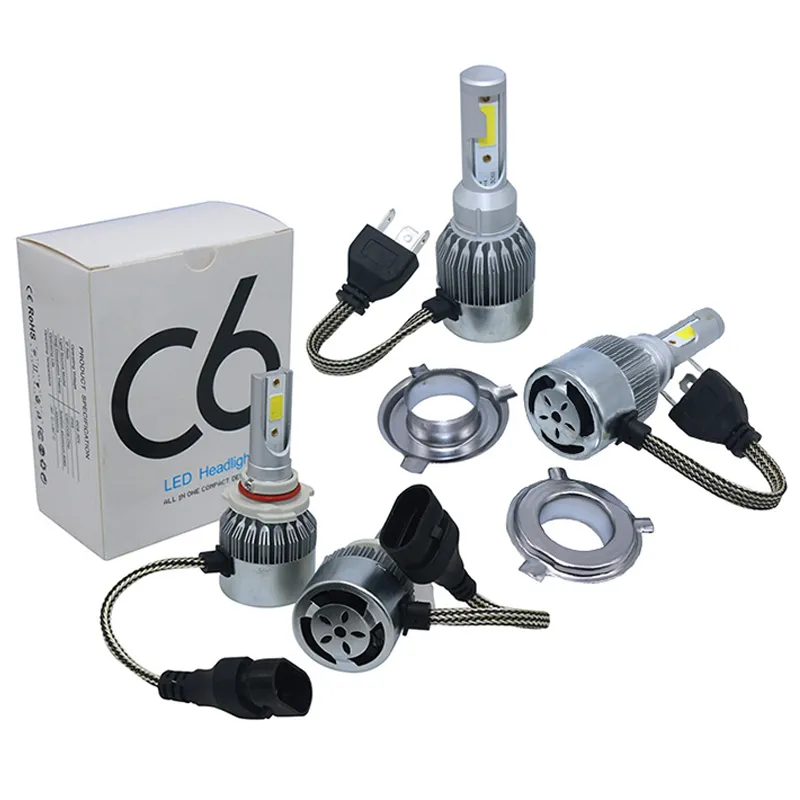C6-H4 LED Headlight 12v Lamp Auto Headlight 3800LM 6000K 