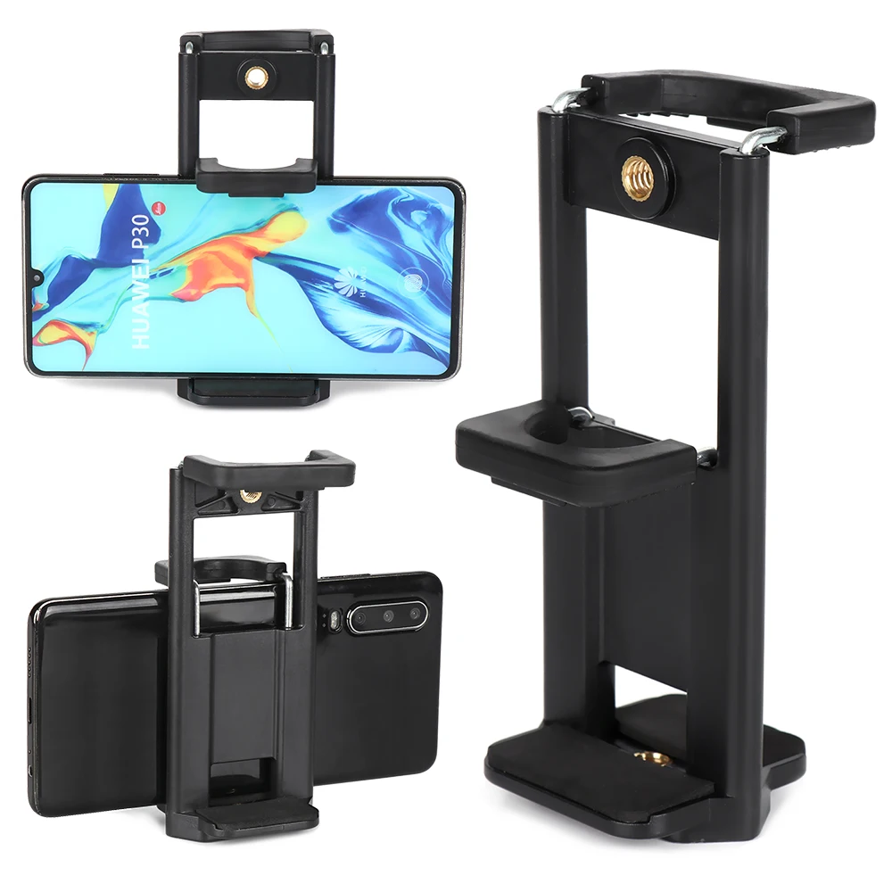 Universal Mobile Phone Clip Holder Mount Bracket Adapter for Smartphone Camera Tripod Stand Monopod