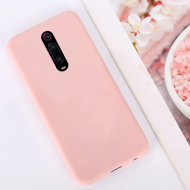 Мягкая коробка для сладостей для Xiaomi Redmi Note 8 iPhone 7 6 Plus 5 iPad Pro mi 9 SE 9T CC9 A3 A2 8 Lite 6X крышка на Red mi 7 7A 6A S2 K20 Pocophone F1 чехол - Цвет: Pink