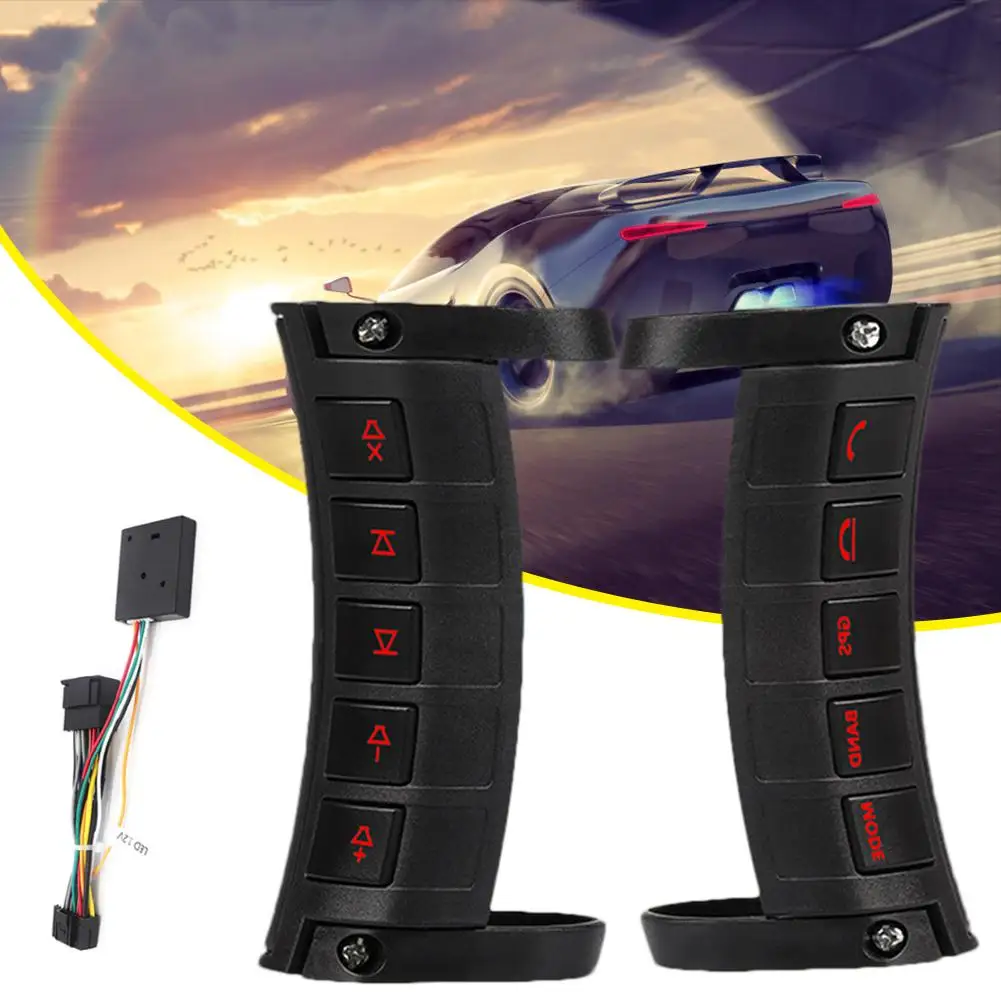 Luminous Universal Car Steering Wheel Button Remote Control For GPS Navigation DVD 2 Din Android Wireless | Автомобили и