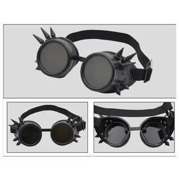 

With Rivet Retro Cyber Goggles Glasses Cyber Goggles Glasses Vintage Welding Gothic Sunglasses