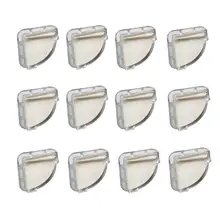 12 шт. г-образные Угловые протекторы для края стола, высокий антиклеевой гель, гладкая г-образная защита для детей, мебельная защита 2FM