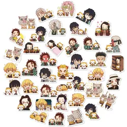 40Pcs/pack Anime Demon Slayer  Waterproof Sticker PVC Stickers For Laptops Suitcase Luggage Fridge Guitar Phone Decoration