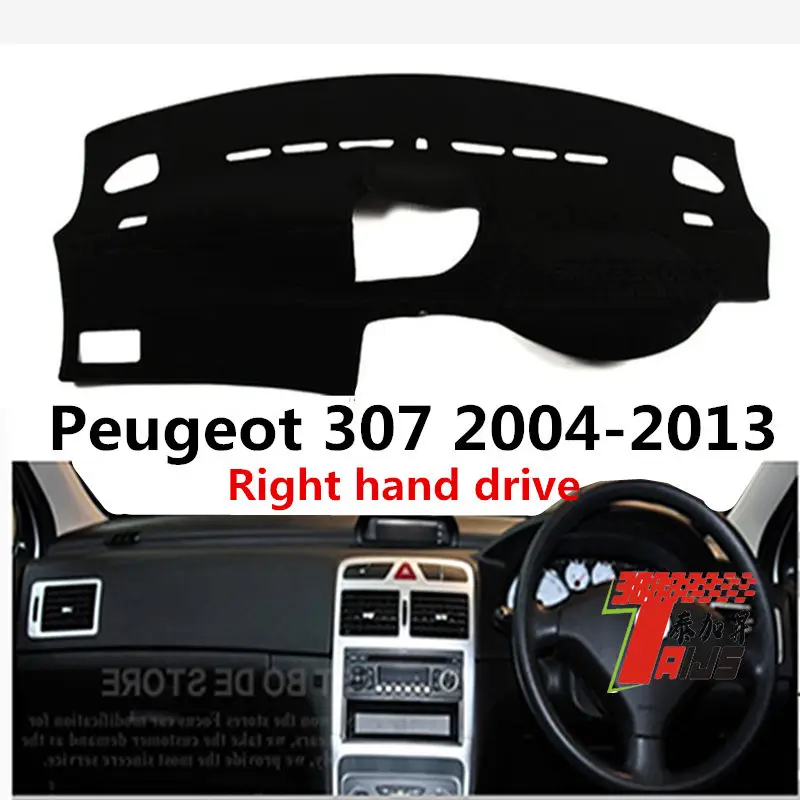 Taijs правый руль автомобиля приборной панели Крышка для peugeot 307 2004-2013 полиэстер Материал Горячая красный черный синий края