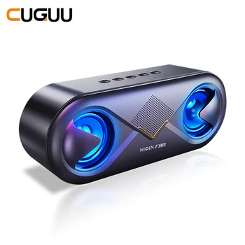 

S6 BT5.0 HiFi Portable Bluetooth Speaker Stereo Deep Bass Wireless Speakers 6D Loudspeaker Outdoor Speaker TF Card USB Drive AUX