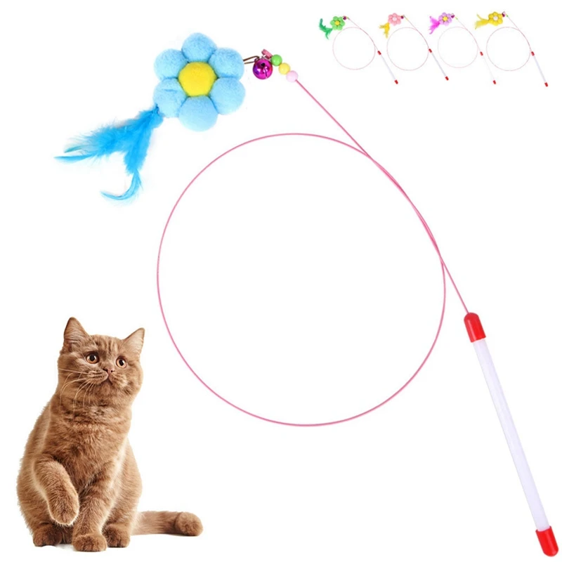 1 шт. перо игрушки для кошек котенок веселая Женская кошачья палочка пластиковые