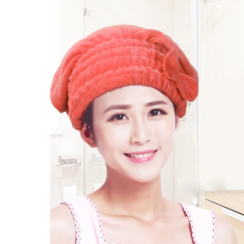 ZhangJi, Женская сухая шапка с бантом, Супер Абсорбирующая, микрофибра, тюрбан, быстрое высыхание, банное полотенце, ванная, для волос, сухая шапка