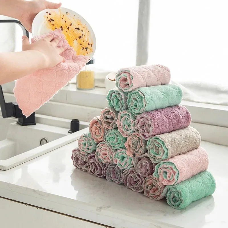 5Pcs Super Absorbent Car Wash Microfiber Towel Cloth Car Cleaning Towels B