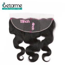 Getarme Brazilian Remy Hair Body13x4Lace Frontal with Baby Hair Ear to Ear Lace Frontal Closure 100% Human Hair Extensions