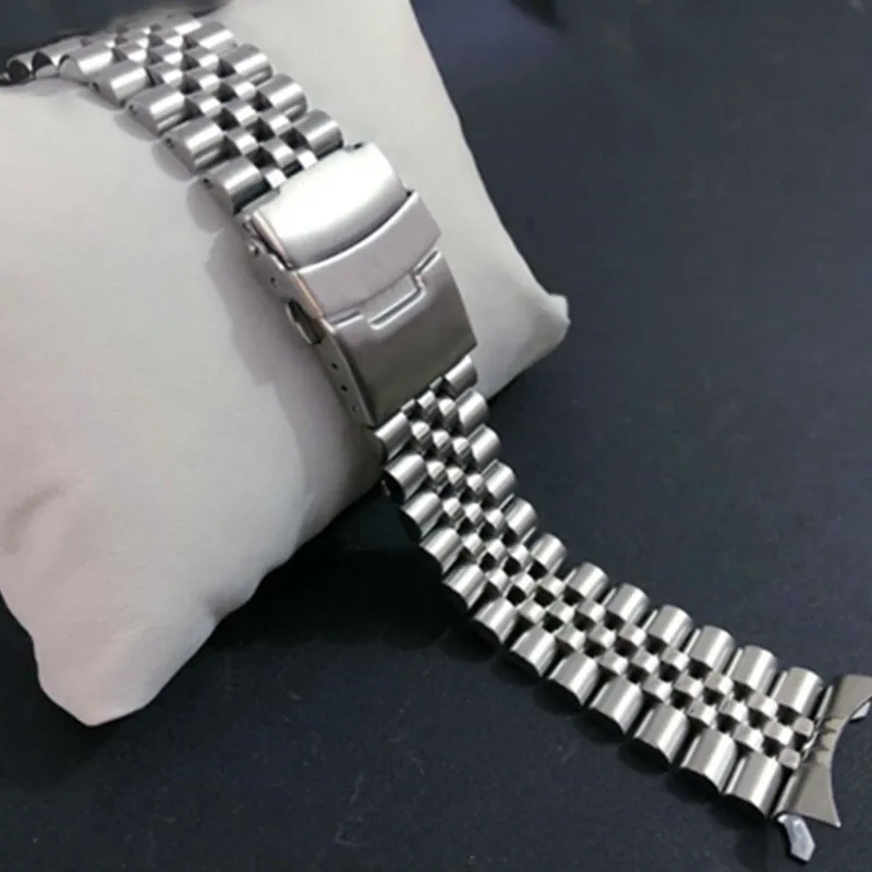 Сменный ремешок для часов Sei SKX007 SKX009 SKX011 из нержавеющей стали с изогнутым концом 22
