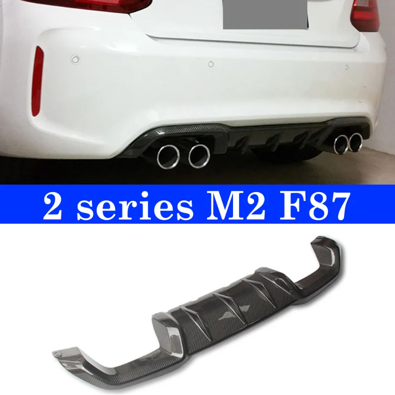 

M2 F87 Real Carbon Back Bumper Diffuser For BMW 2 Series F87 M2 2016-2018 Boot Lip MP style