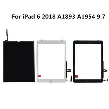 

9.7" AAA+ For iPad 6 6th Gen 2018 A1893 A1954 LCD Display Touch Screen Digitizer For iPad 2018 A1893 A1954 With Home Button