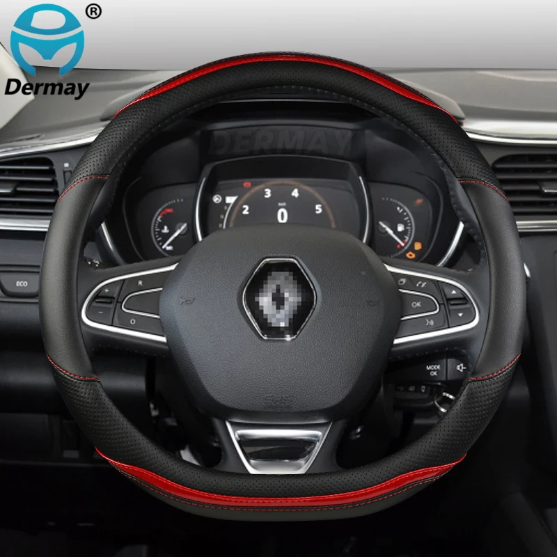 for Renault Scenic 1 2 3 4 Grand Scenic Megane Car Steering Wheel Cover  Microfiber Leather + Carbon Fiber Auto Accessories - AliExpress