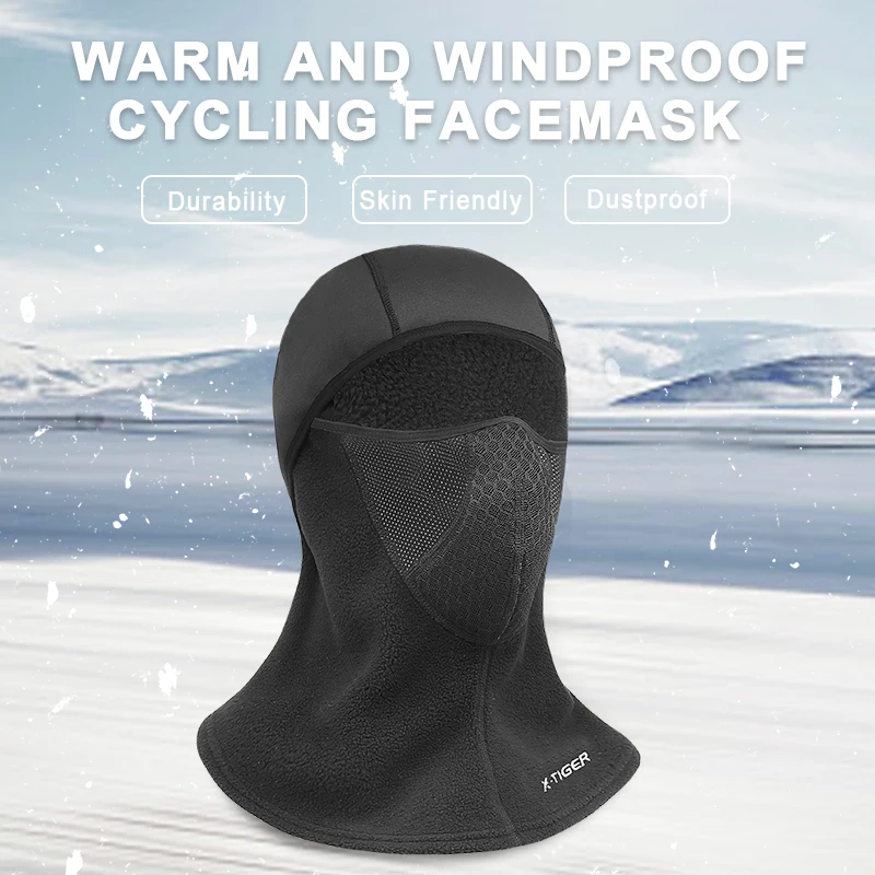 X-TIGER велосипедная маска для лица теплая зимняя куртка из флиса лыжный подшлемник маска для плавания Спортивная кататься на коньках для пешего туризма термальный для катания на сноуборде, велоспорта Кепки тренировочная маска