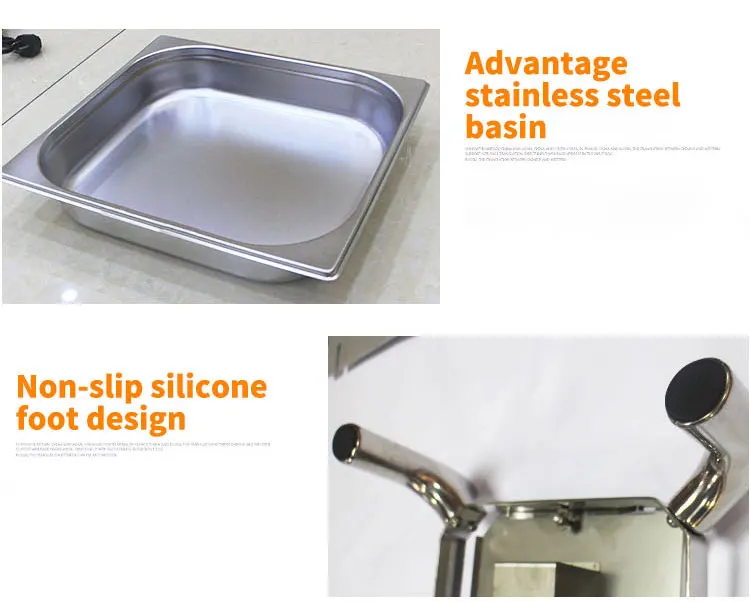 6L Hydraulic buffet oven Visible stainless steel hotel buffet insulation furnace Electric breakfast stove Food insulation