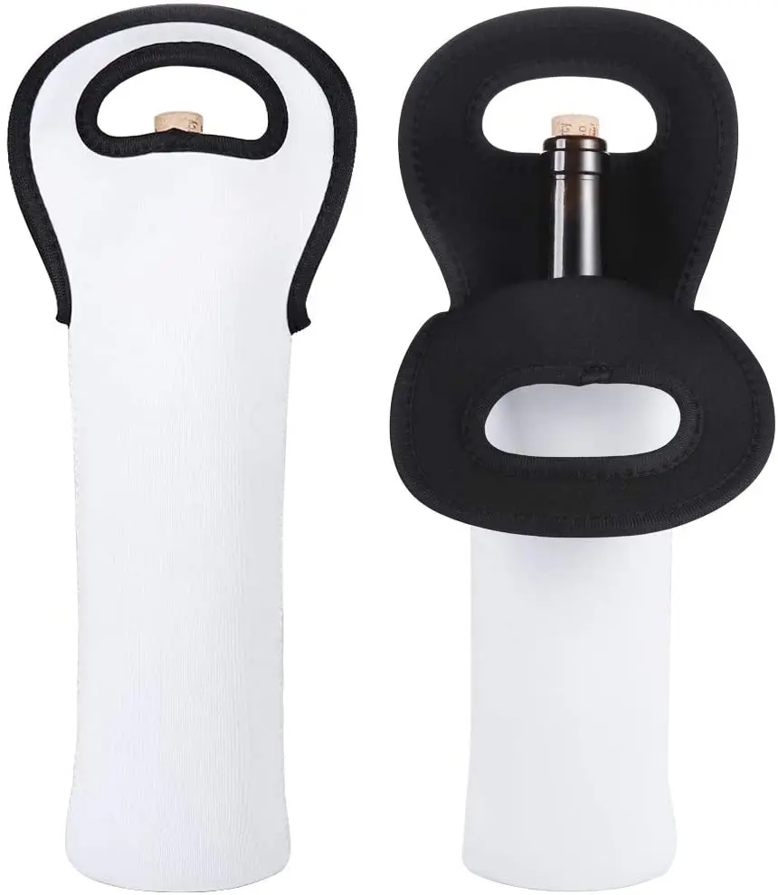 Neoprene Wine Tote Cooler Package for One Bottle Bag Reusable Carrier Cooler Bag for Wedding Birthday Insulated