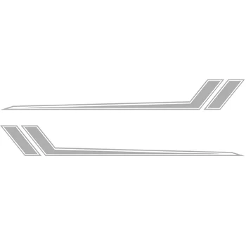 

2pcs/Set Car Racing Stripe Side Body Sticker Graphic Decal Vinyl Waterproof Kit