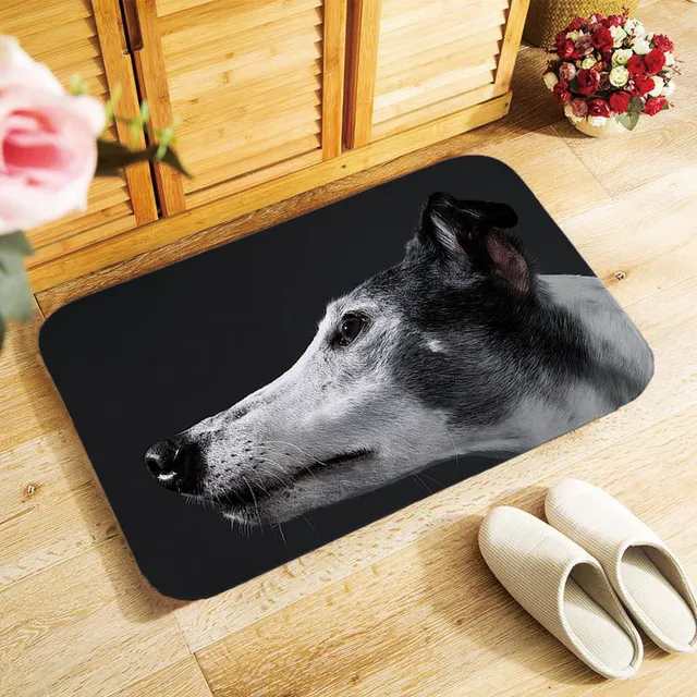 Greyhound Ears Dogs Non-slip Doormat Kitchen Mat Saluki Hallway Carpet Entrance  Door Rug Indoor Decor - AliExpress