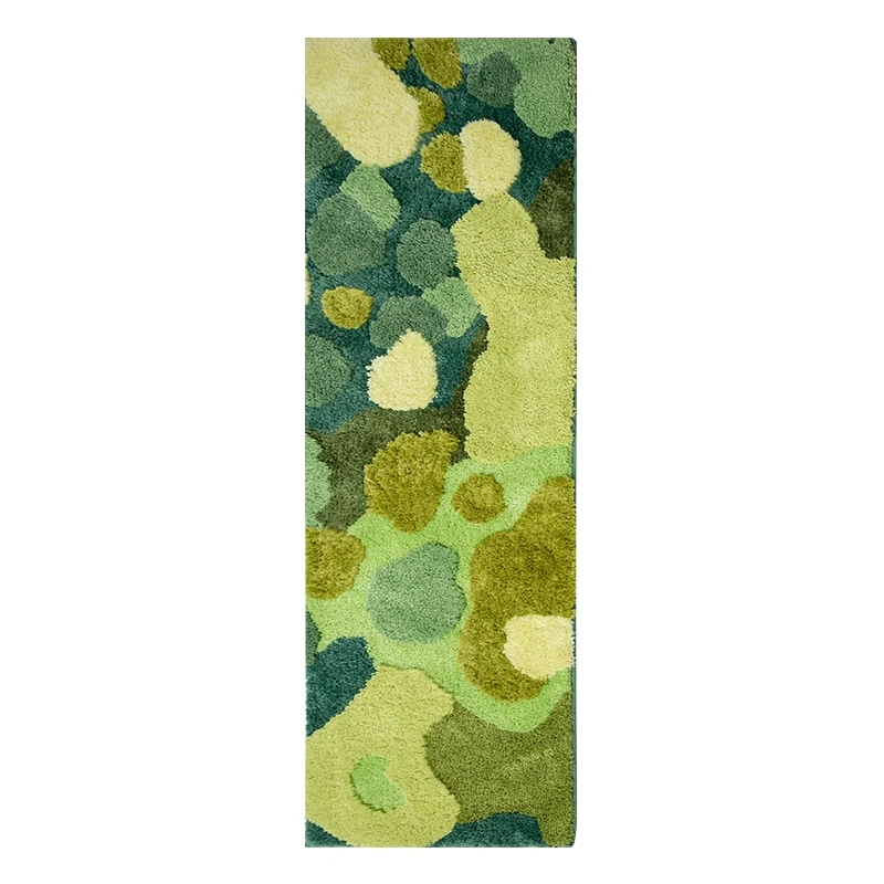 Moss feeling 3D Tufting area rug in green color, Nordic style runner rug  decoration children room bedside floor mat - AliExpress