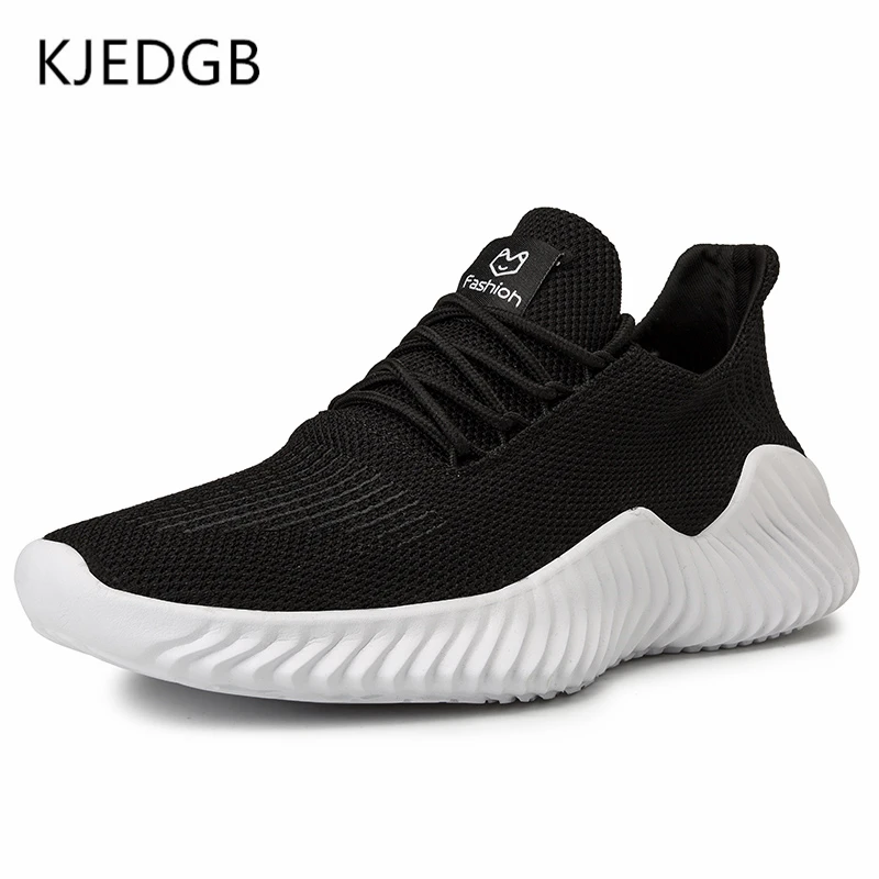 KJEDGB 2019 New Ultralight Men Casual Shoes Solid Black White Gray Breathable Comfortable Sneakers Big Size 39-47 Male Shoes KJEDGB 2019 New Ultralight Men Casual Shoes Solid Black White Gray Breathable Comfortable Sneakers Big Size 39-47 Male Shoes