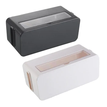 

Fashion Safety Socket Outlet Board Container Cables Storage Organizer Case Box Socket Protection