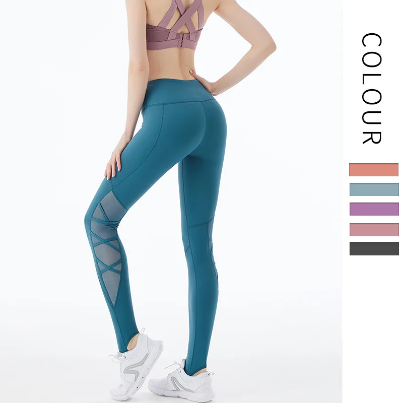 

Women's Sports Pants Seamless Leggings High Waist Woman Fitness Pants Sexy Push Up Gym Sport Leggings Slim Stretch Running