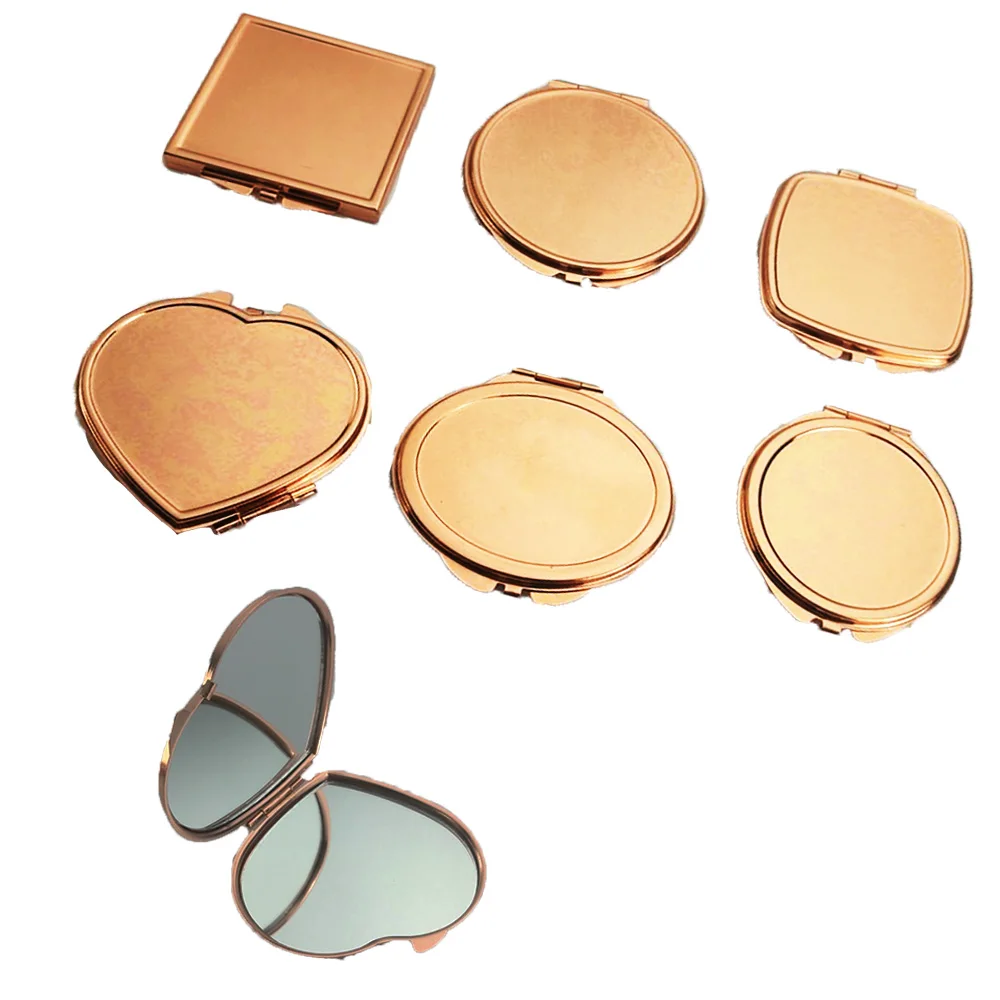 

Mini Mirror square Shape Girl Portable Double-Sided Mirror Foldable Pocket Bag Makeup Compact Mirror Drop Shipping favor gift