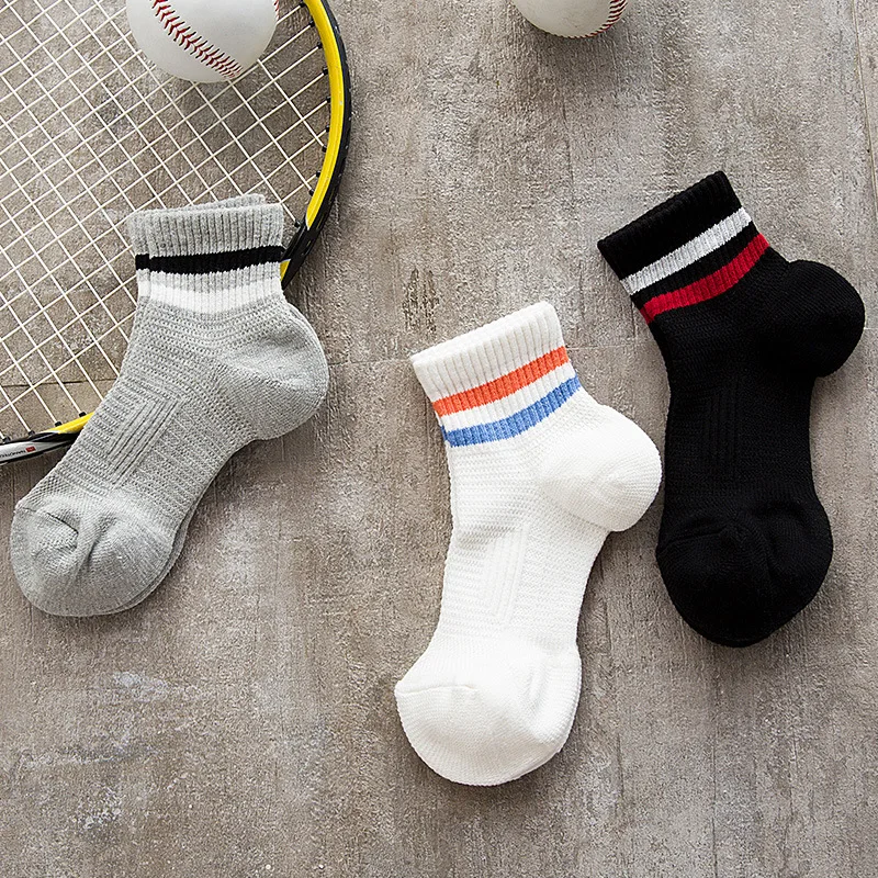 Хлопчатобумажные носки с полосками для женщин Забавные милые короткие носки Kawaii Art Happy японские дышащие пот уличная мода повседневные Calcetines