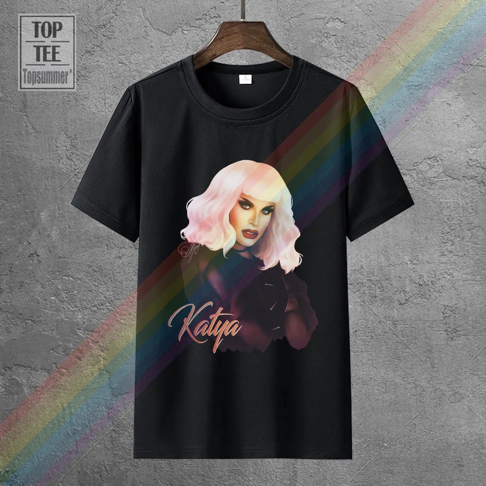 

Katya Rpdr7 Drag Queen Men'S Black T Shirts Tees Clothing