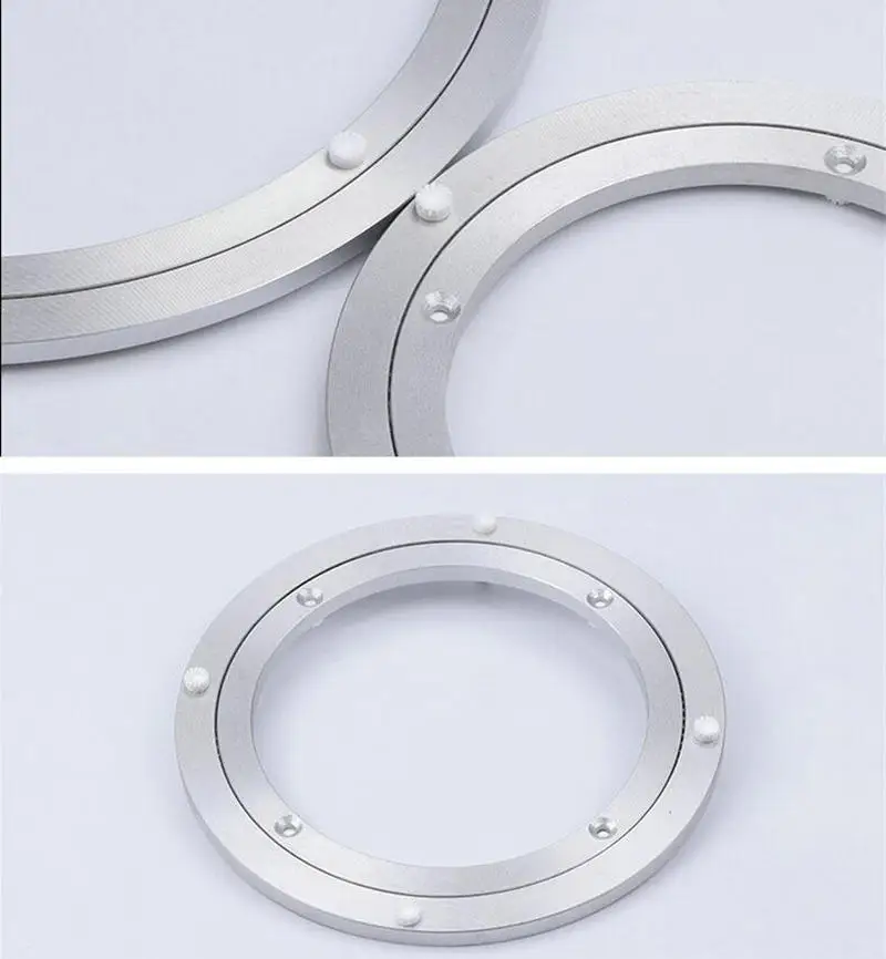Thicken Lazy Susan Serving Ring Rotating Plate Steel Ball Bearing Round Swivel Turntable Plate Table Swivel Plate (2)
