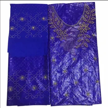 

3 in 1 african bazin riche fabric with beads&stones tissu africain 7yds jacquard basin brocade beaded fabric for dress k82-67