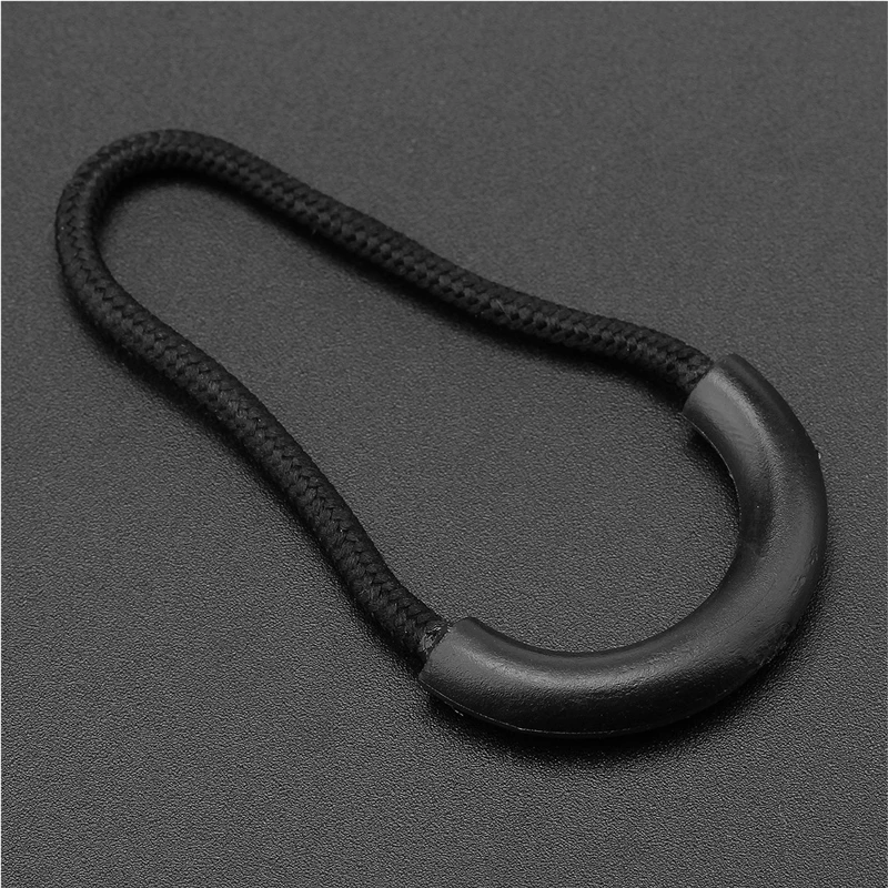 100 pcs/pack Mix Colors U Shape Cord Zipper Sliders Strap Lariat For Apparel Bag Accessories