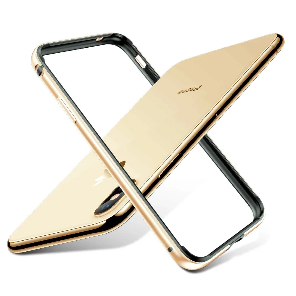 Premium Aluminum Metal & Silicone Frame Phone Case Bumper