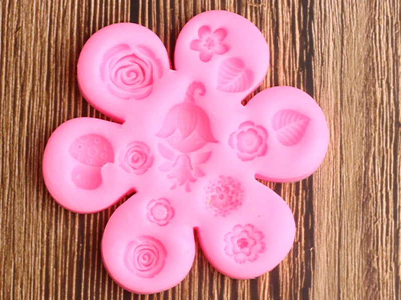 Силиконовые формы в виде цветка Фея девочка помадка форма DIY Детские вечерние инструменты для украшения торта конфеты Ploymer форма для шоколада форма для мастики